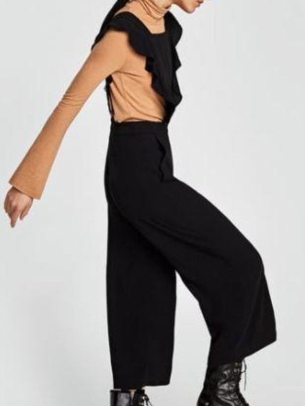 Zara Ruffle Detail Jumpsuit Overalls - Picture 10 of 11